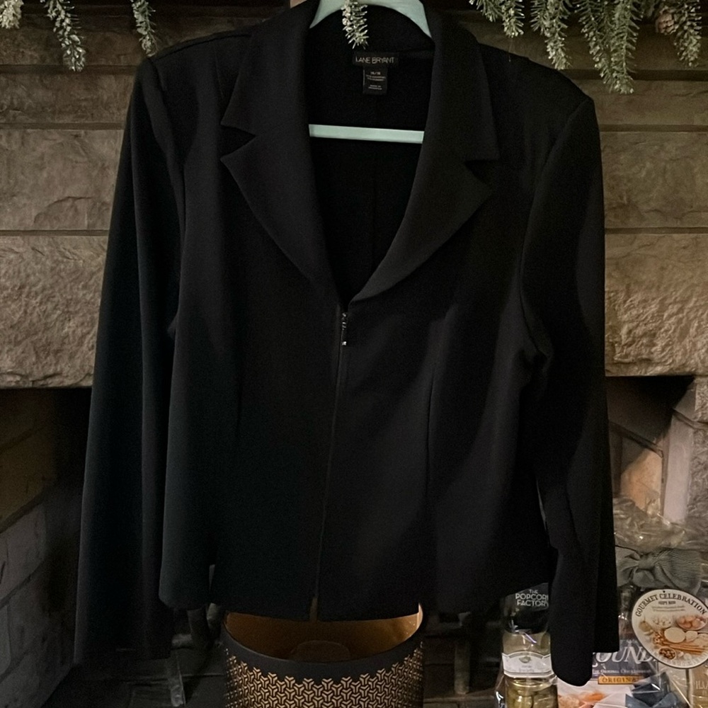 Lane Bryant early 2000s zip blazer 14/16